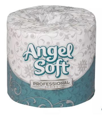Photo 1 of Angel Soft® 4-1/20 x 4 in. Premium 2-Ply Embossed Bath Tissue in White (Case of 80)