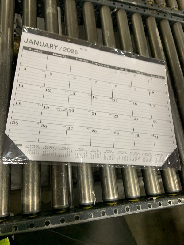 View 2 of Desk Calendar 2026, Desk Calendar 2026 Large 22 x17(January 2026 - June 2027),2026 Calendar,Classic Black,Large Calendar 2026-2027 with Plastic Cover(2 PACK)
