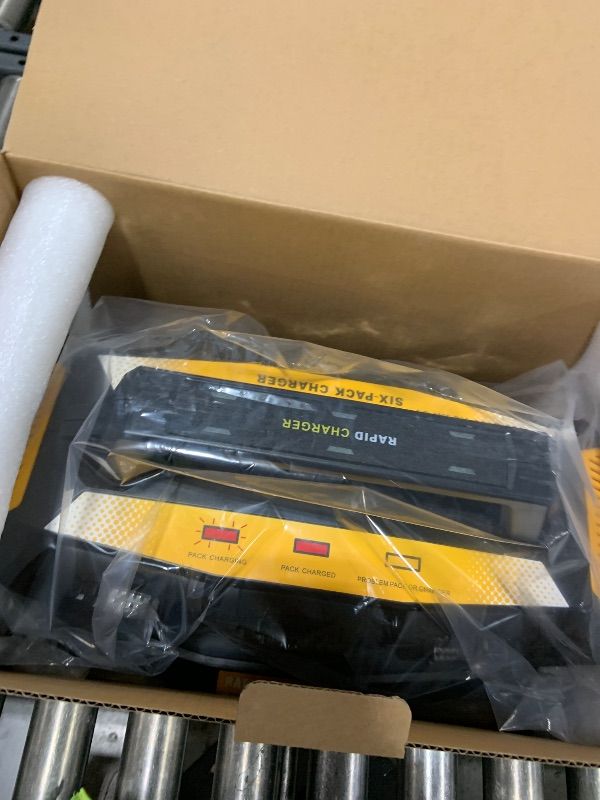 Photo 1 of DTEZTECH 6-Port Fast Battery Charger for DeWalt 20VBattery, Replacement for DCB104 DCB107 DCB115,Compatible with 20V Max 60V DCB200 DCB203 DCB204DCB205 DCB206 DCB606 DCB609 (Charger Only)