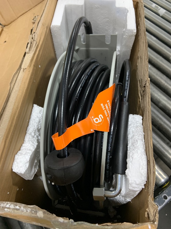 Photo 1 of Giraffe Tools Pressure Washer Hose Reel 65ft, Power Washer Hose Reel, Pressure Washer Retractable Hose Reel, Heavy Duty, Wall/Floor Mounted, 2600 PSI