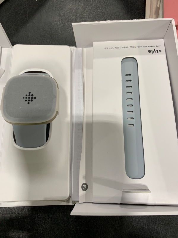 Photo 1 of Fitbit Sense 2 Advanced Health and Fitness Smartwatch with Stress and Sleep Tools - 3-Month Google Health Premium Membership Included - ECG App, SpO2, 24/7 Heart Rate, and GPS - Blue Mist/Pale Gold