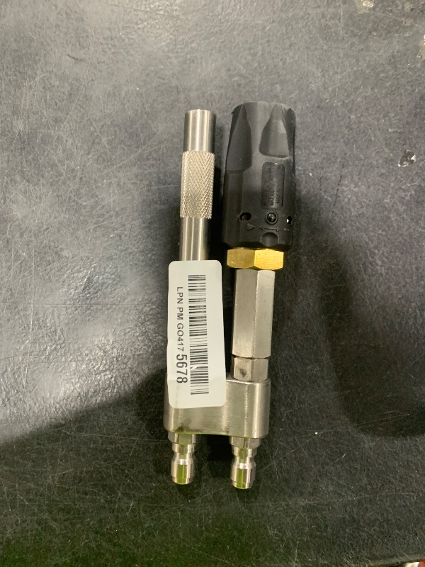 Photo 1 of phabcf Shooter Tip M5 Twist Nozzle is Suitable for Long Range Soap Nozzle of 3-7GPM Pressure Washer, 2-in-1 Soft Wash Twist Nozzle with 0 to 60°Spray Mode and 1/4 "Quick Connection