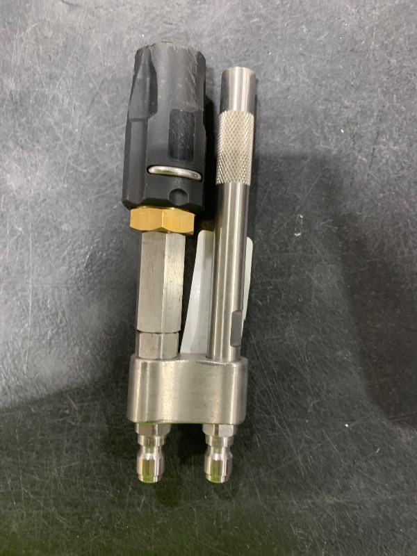 Photo 1 of phabcf Shooter Tip M5 Twist Nozzle is Suitable for Long Range Soap Nozzle of 3-7GPM Pressure Washer, 2-in-1 Soft Wash Twist Nozzle with 0 to 60°Spray Mode and 1/4 "Quick Connection