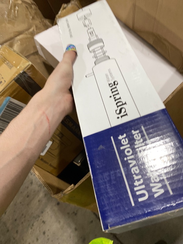 Photo 1 of iSpring UVF11A UV Ultraviolet Light Water Filter with Smart Flow Control Switch 11W, 110V, 10-INCH