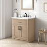 Photo 1 of OVE Decors Bailey 30-in Sahara Birch Undermount Single Sink Bathroom Vanity with White Quartz Top (Fully Assembled)