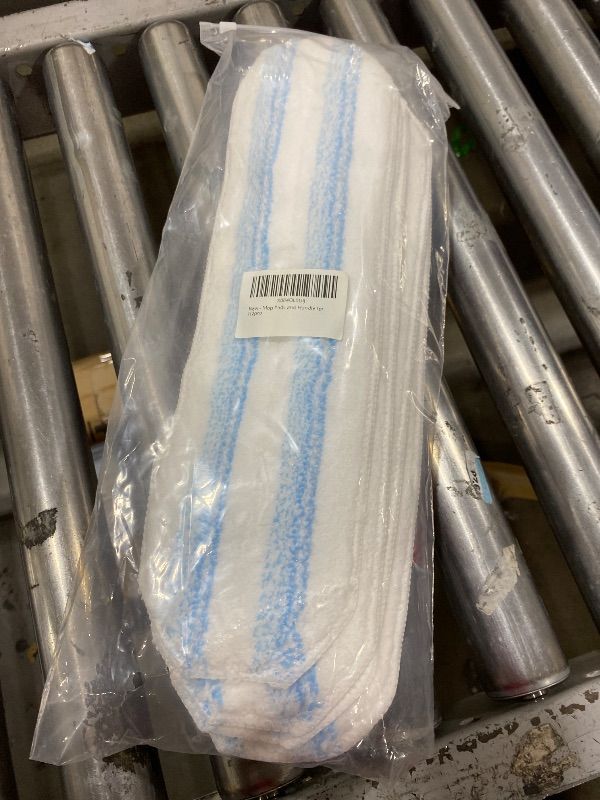 Photo 1 of Mop Replacement Pads for Ocedar H2prO Flat Mop System, Mop Handle Mop Refills for O-Cedar H2pro Flat Mop System, Include 4 Pack Mop Pads and 4-Section Mop Handle for Ocedar H2 Pro Mop