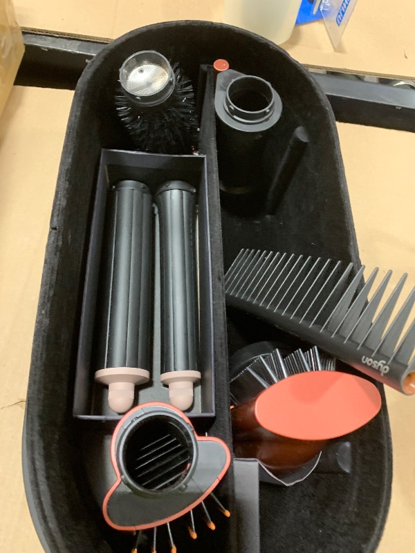 Photo 1 of **DAMAGE, SOLD FOR PARTS** Dyson Airwrap Co-anda2x Multi-Styler and Dryer Straight+Wavy in Ceramic Pink