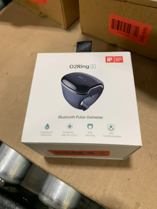 Photo 1 of Wellue O2Ring-S Oxygen Monitor for Small Fingers | Rechargeable Pulse Oximeter, Continuous Blood Oxygen & Pulse Rate Tracking with Vibration Reminder | 24 hrs Battery Life, 4 * 10 Hours Data Storage