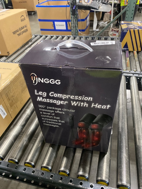 Photo 1 of YINGGG Leg Massager with Heat and Compression - Foot and Calf Massage Sleeve with 3 Heat, 6 Intensities, 6 Modes, Compression Boots for Circulation and Pain Relief