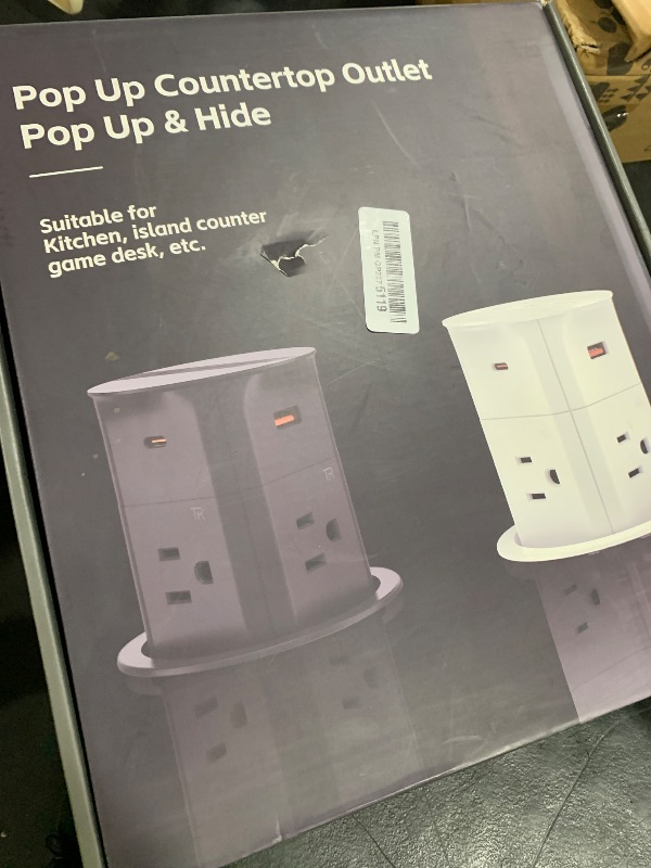 Photo 1 of ANNQUAN 2 Pack 3.15" Pop Up Countertop Outlet with 15W Wireless Charger,PD20W Fast Charging,800J Surge Protection,Pop Up Electrical Outlet with 4 Outlets 4 USB Ports ETL Listed