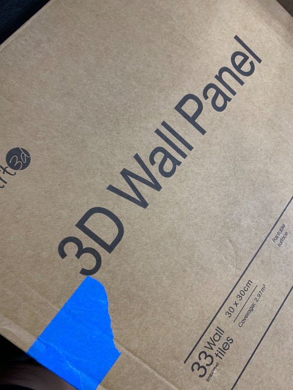 Photo 1 of Art3d 33-Pack 3D Wall Panels for Interior Wall Decor, Textured Accent Walls Paneling for Living Room, Bedroom, TV Background, 12"x12" White