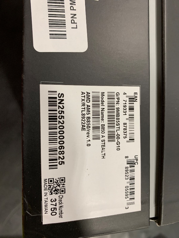 Photo 1 of GIGABYTE B850 AORUS Stealth Reverse-Connect ATX Motherboard, Support AMD Socket AM5 Processors, DDR5, 14+2+2 Power Phase, 4X M.2, PCIe 5.0, USB-C, WIFI7, 5GbE LAN, EZ-Latch, 5-Year Warranty