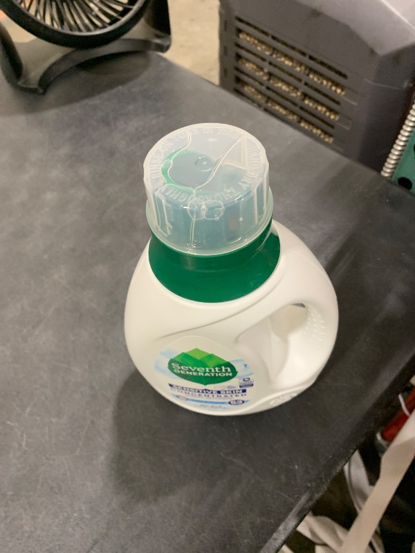Photo 1 of Seventh Generation Concentrated Free & Clear Laundry Detergent, 40 oz, No Dyes or Fragrance, Sensitive Skin Liquid Laundry Soap Targets Stains and Everyday Messes With Biobased Formula