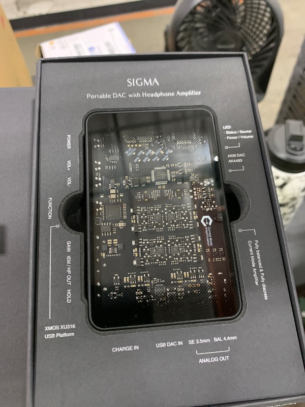 Photo 1 of Questyle Sigma Bluetooth Headphone Amplifier Portable Rechargeable DAC [MFi Certified] Bluetooth 5.4 Receiver with Dual Outputs High Resolution PCM768/DSD512 USB Amps for Smartphones/PC/Laptop