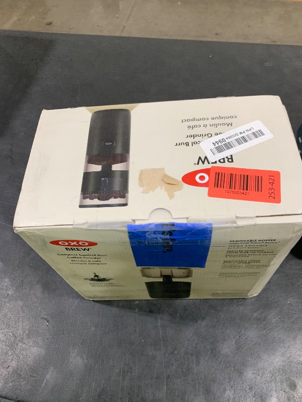 Photo 1 of OXO Brew Compact Conical Burr Coffee Grinder