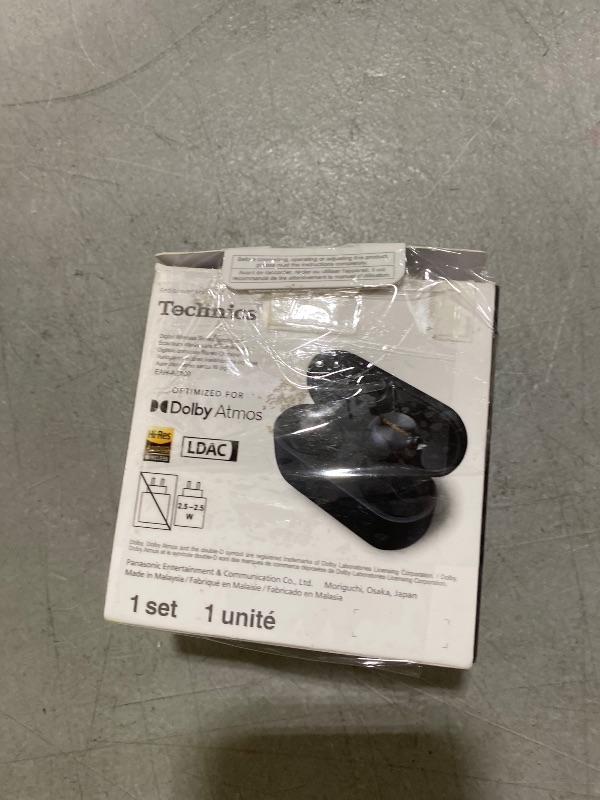 Photo 1 of Technics Reference Class Hi-Fi Wireless Ear Buds, Dolby Atmos with Head Tracking, Adaptive Noise Cancelling, 3 Device Multipoint, 10-Hr Battery, Wireless Charging, Improved Fit, EAH-AZ100-K(Black)