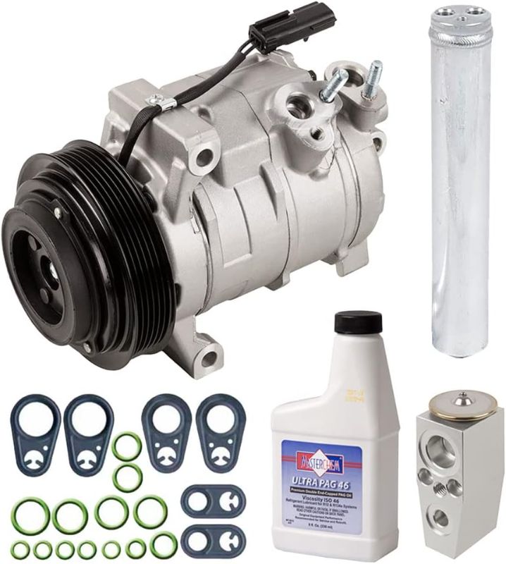 Photo 1 of AC Compressor & A/C Kit For Dodge Charger Challenger & Chrysler 300 300C 5.7L 6.4L Hemi V8 RT R/T SRT SRT-8 - BuyAutoParts 60-82773RK New
