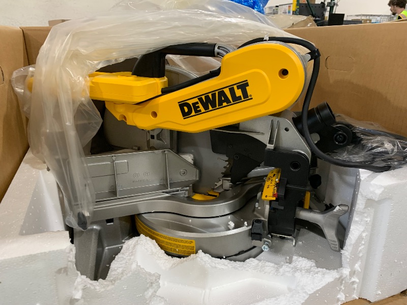Photo 1 of DEWALT Miter Saw, 12-Inch, Double Bevel, Compound, XPS Cutline, 15-Amp (DWS716XPS)