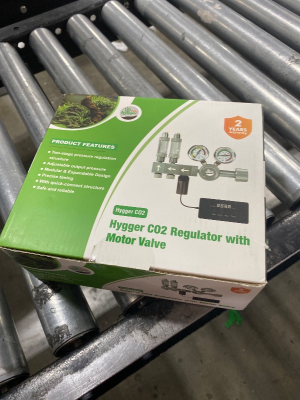 Photo 1 of Hygger CO2 Upgraded Aquarium CO2 Regulator with Motorized Valve, Dual Stage Adjustable Pressure, Expandable for Two Tanks, Includes Timer and Bubble Counters for CO2 Aquarium System