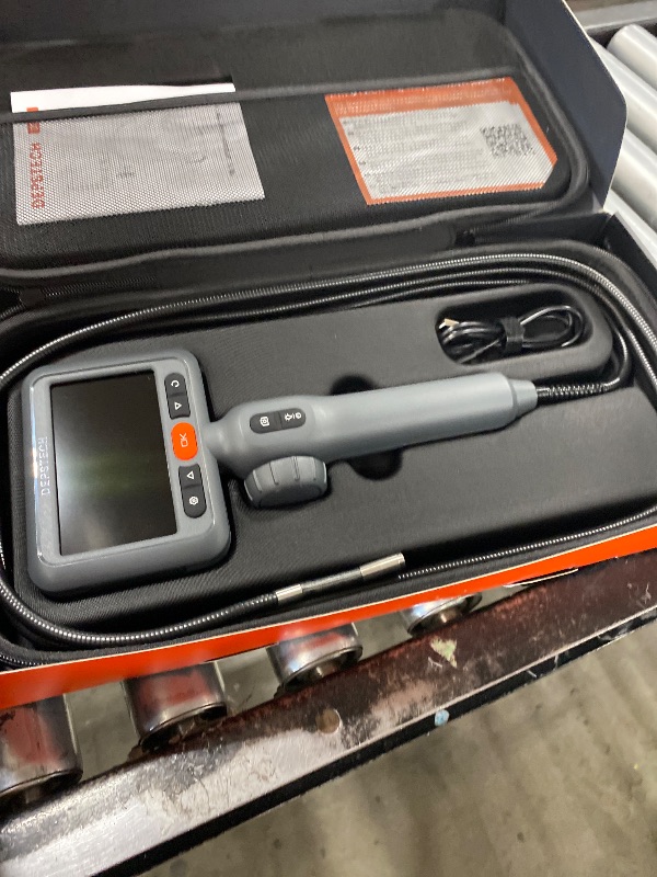 Photo 1 of DEPSTECH 10FT Articulating Endoscope Camera with Light: Dual Lens Two-Way Articulated Industrial Borescope with 4.5" Screen and Snake Cable, Inspection Camera Automotive Tool for Wall, Pipe, Mechanic