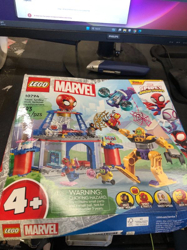 Photo 1 of LEGO Marvel Team Spidey Web Spinner Headquarters Building Toy - Pretend Play Spidey and His Amazing Friends Toys Playset for Boys & Girls, Ages 4+ Years - 3 Superhero Minifigures - 10794