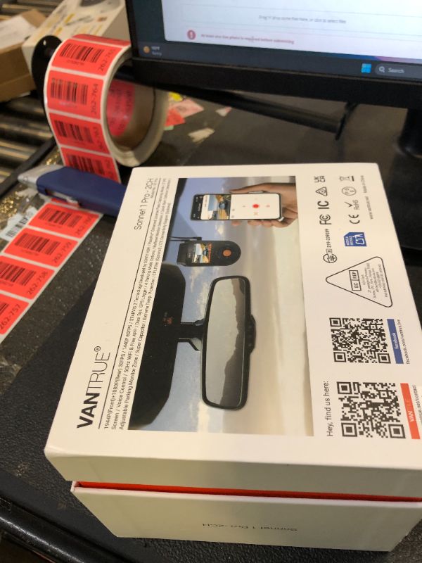 Photo 1 of Vantrue S1 Pro Dash Cam Front and Rear, 60FPS STARVIS 2 Dash Camera, PlatePix™ Tech, AI Dual Dash Cam with ADAS & BSD, Night Vision Car Camera with 5G WiFi, GPS, Voice Control, 24/7 Parking Mode