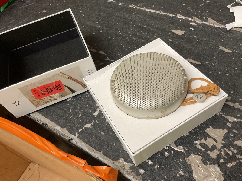 Photo 1 of Bang & Olufsen Beosound A1 (2nd Generation) Wireless Portable Waterproof Bluetooth Speaker with Microphone, Gold Tone