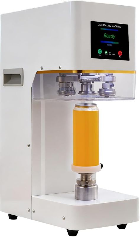 Photo 1 of Commercial Soda Can Sealer - 2.4-6.7 inch Height Adjustable, Automatic Can Sealer for Aluminum and Plastic Cans - White