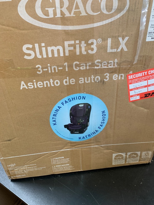 Photo 1 of Graco® SlimFit3 LX 3-in-1 Slim Car Seat, Rear Facing, Forward Facing to Highback Booster Car Seat, Katrina