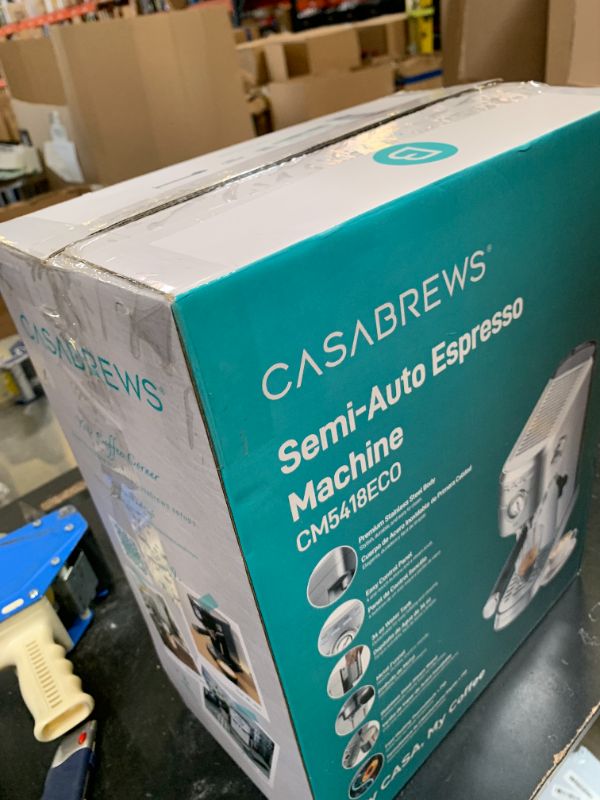 Photo 1 of CASABREWS PFAS-Free Espresso Machine with Milk Frother Steam Wand