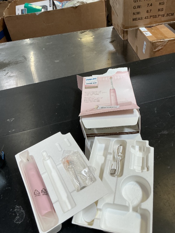 Photo 1 of Philips Sonicare DiamondClean 9900 Prestige Electric Toothbrush - with SenseIQ Technology and Advanced AI App, 5 Brushing Modes, 3 Intensity Levels, Charging Travel Case, Pink, Model HX9990/13