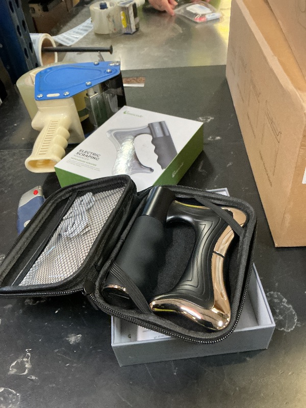 Photo 1 of swancode Heated Muscle Scraper, 3 Adjustable Intensity Modes with LED Display, 38-46? Warm Therapy & Vibration, Full Body Use Ergonomic Design, Rechargeable Wireless