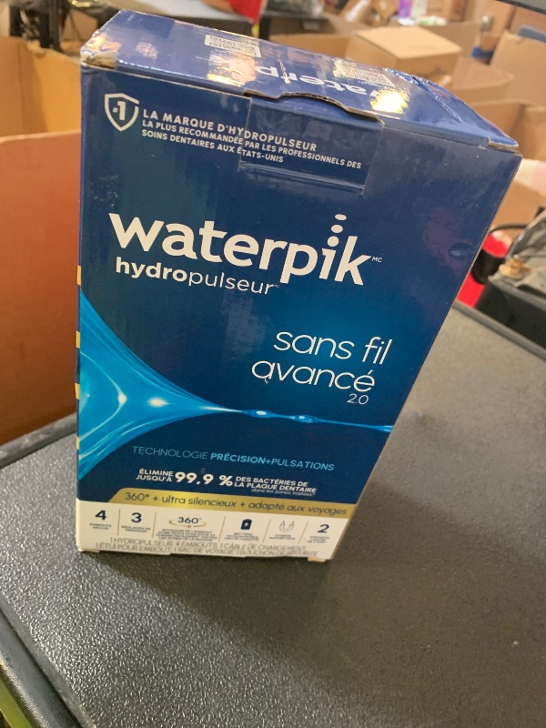 Photo 1 of Waterpik Cordless Advanced 2.0 Water Flosser For Teeth, Gums, Braces, Dental Care With Travel Bag and 4 Tips, ADA Accepted, Rechargeable, Portable, and Waterproof, Rose Gold WP-589, Packaging May Vary