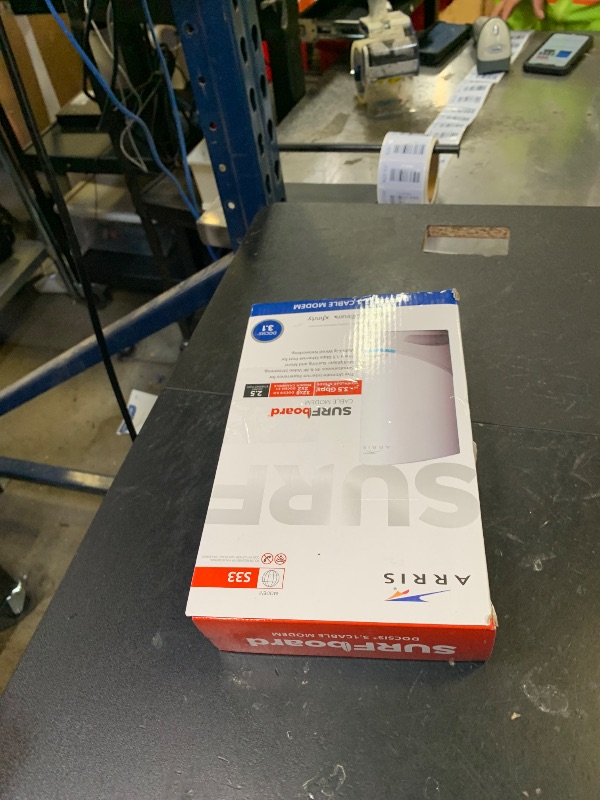 Photo 1 of Arris Surfboard S33 DOCSIS 3.1 Multi?Gig Cable Modem | 2.5Gbps + 1Gbps Ethernet Ports | Works with Xfinity, Cox, Spectrum | for Cable Internet Plans up to 2.5Gbps | Modem Only, Router Required
