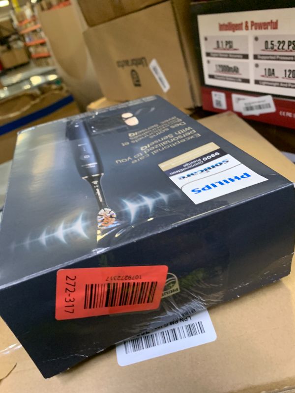 Photo 1 of Philips Sonicare DiamondClean 9900 Prestige Electric Toothbrush - with SenseIQ Technology and Advanced AI App, 5 Brushing Modes, 3 Intensity Levels, Charging Travel Case,Midnight Blue, Model BD9002AZ