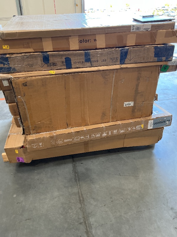 Photo 1 of Nellis XL Pallet: LED & LCD TVs, Step Ladders, Wall-Mounted Mirrors (+9 more)