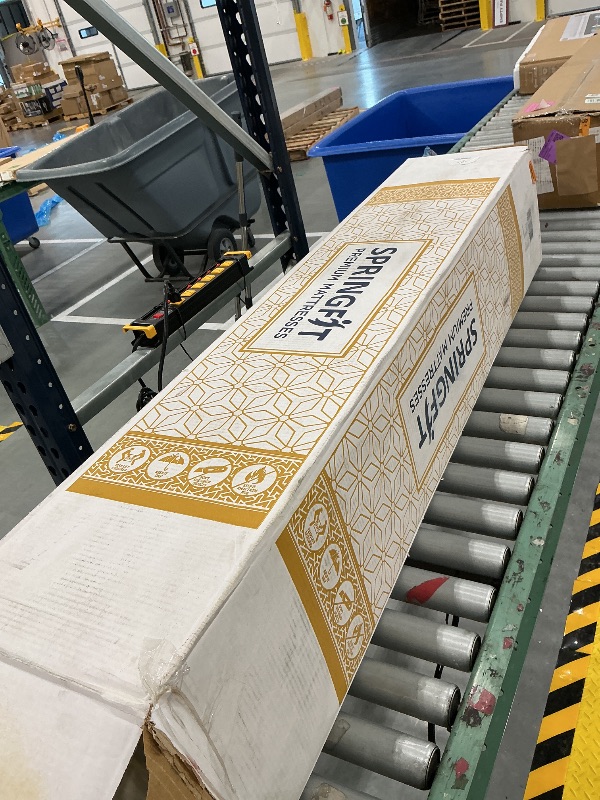 Photo 1 of Springfit 8 Inch Full Size Hybrid Bonnell Spring Mattress in a Box | Natural Cotton Fiberglass-Free Breathable Knitted Fabric | Firm Comfort Feel with Bonnell Coil System & Comfort High-Density Foam