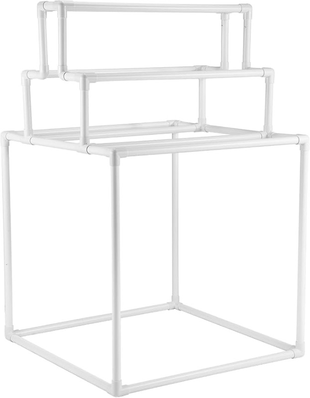 Photo 1 of VEVOR Pool Towel Rack, 8 Bars Outdoor PVC Towel Holder, Freestanding Pool Towel Hanger Stand Next to Hot Tub, Outdoor Indoor Quilt Drying Rack Organizer, Ideal for Poolside, Bathroom, Spa, White