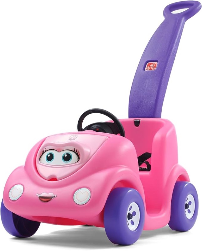 Photo 1 of Step2 Push Around Buggy Kids Push Car, Ride On Toy, Stroller Substitute, Includes Seat Belt & Horn, Made of Durable Plastic, Max Weight 50 lbs., For Toddlers 1.5-4 Years Old, Pink