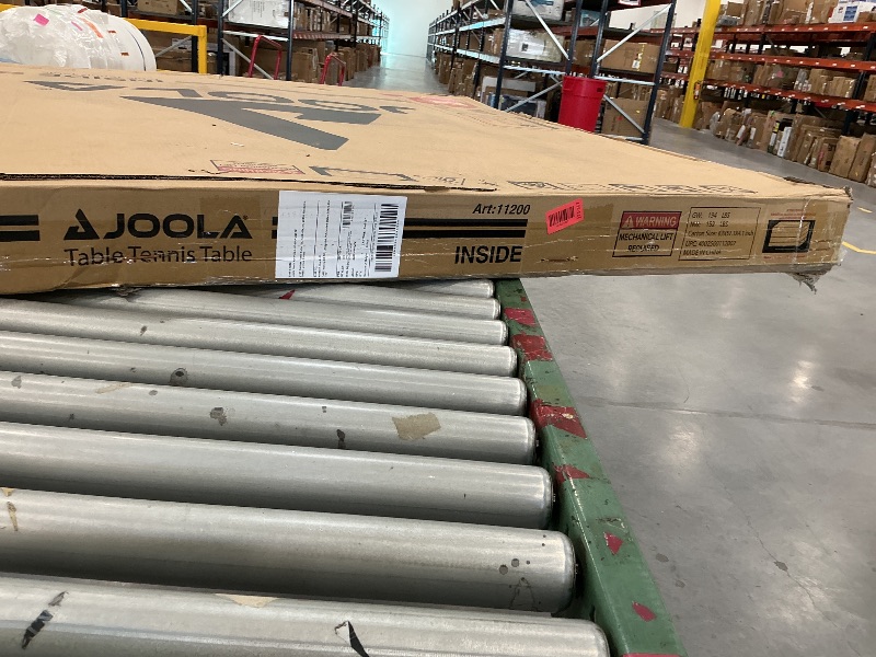 Photo 1 of JOOLA Inside Professional MDF Indoor Ping Pong Table with Quick Clamp Table Tennis Net and Post Set - 10 Minute Easy Assembly - Tournament Quality - Foldable with Single Player Playback Mode, Blue