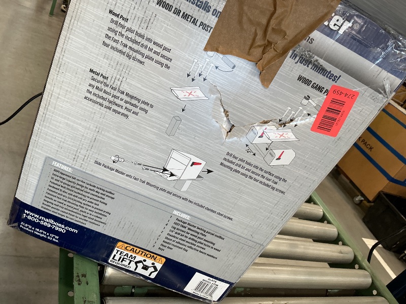 Photo 1 of Mail Boss Package Master Locking Post Mount Package Mailbox, USPS Approved