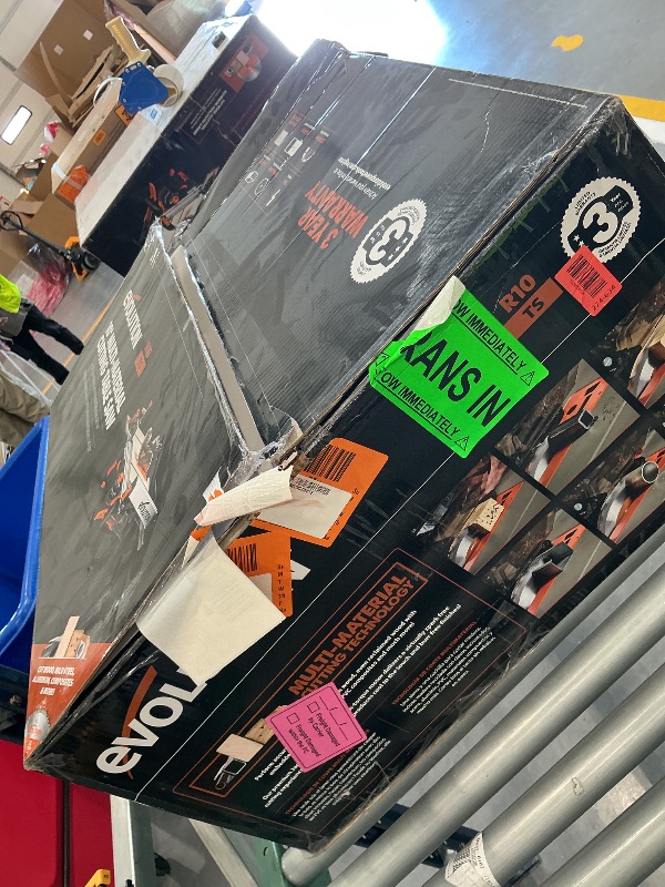 Photo 1 of Evolution R10TS 10" Jobsite Table Saw | Zero-Clearance Throat Plate | Dado Plate Included | 15A Motor | 26” Rip | 3-3/8” Cut | 0-45° Bevel | Precision Fence | Heavy Duty Portable Woodworking Saw