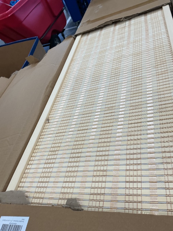 Photo 1 of Furnnylane 3 Panel Room Divider - Beige Bamboo