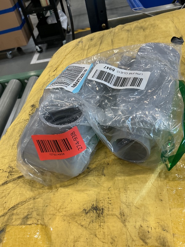 Photo 1 of CKVIHAV 2Pack 1-1/4 Inch Rigid PVC Conduit Body Type LR (Slip x Slip) 1.25Inch PVC Conduit Bodies LR Type with Cover and Gasket, Gray