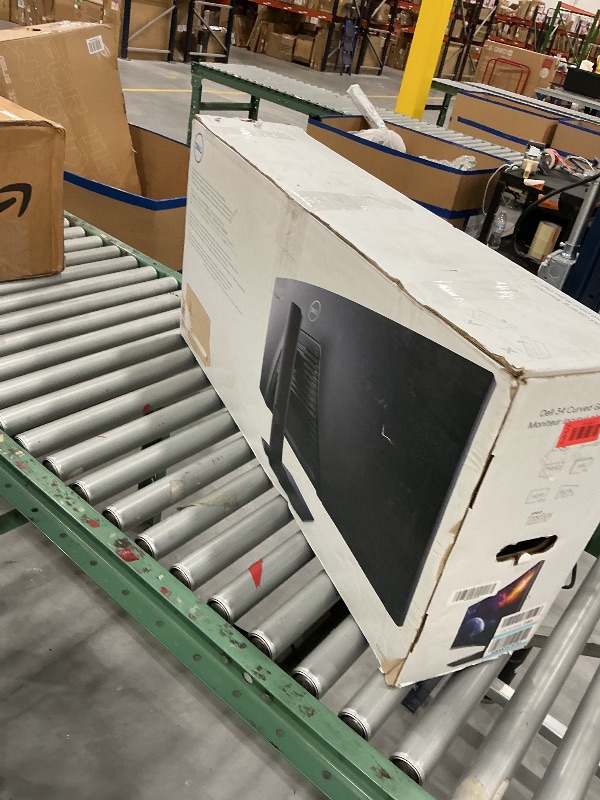 Photo 1 of Dell S3422DWG Curved Gaming Monitor - 34 Inch 1800R Curved Screen with 144Hz Refresh Rate, WQHD (3440 x 1440) Display, HDMI, DP to DP 1.4 Cable, AMD FreeSync - Black