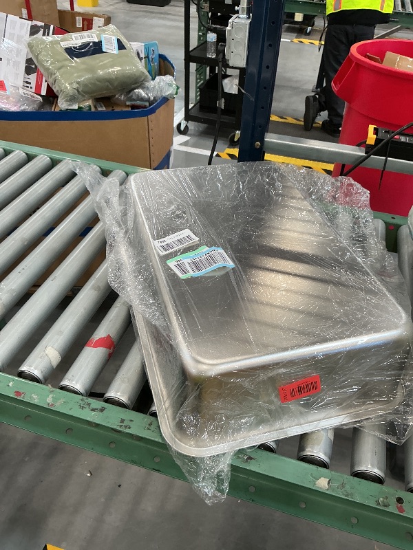 Photo 1 of Kichwit Extra Large Stainless Steel Open Cat Litter Box