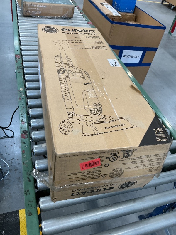 Photo 1 of Eureka Lightweight Powerful Upright Vacuum Cleaner for Carpet and Hard Floor, PowerSpeed, New Model,Blue,black/New Model