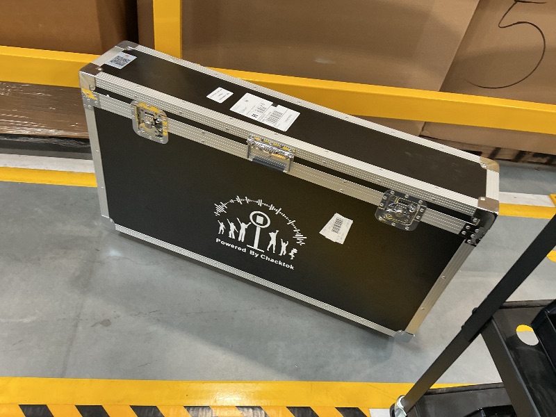 Photo 1 of JIYANG Portable Photo Booth Compatible with Any Ipad,Photo Booth Stand Shell with ChackTok PhotoBooth VIP 2 Month Member and Flight Case,Free Custom Logo,Perfect for Parties,Wedding and Events(White)
