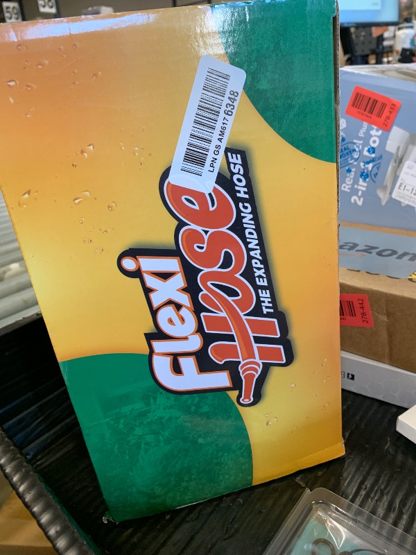 Photo 1 of Flexi Hose Lightweight Expandable Garden Hose, 75FT -Retractable Garden Hose, Water Hose - No-Kink Flexibility, 3/4 Inch Solid Brass Fittings and Double Latex Core