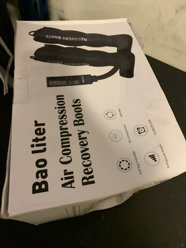 Photo 1 of Leg Compression Massager,Professional Full Leg Sequential Pressure Boots, Air Compression Recovery System for Athletes - Circulation and Edema, RLS, Swelling, Pain Relief,9 Intensities 6 Modes
